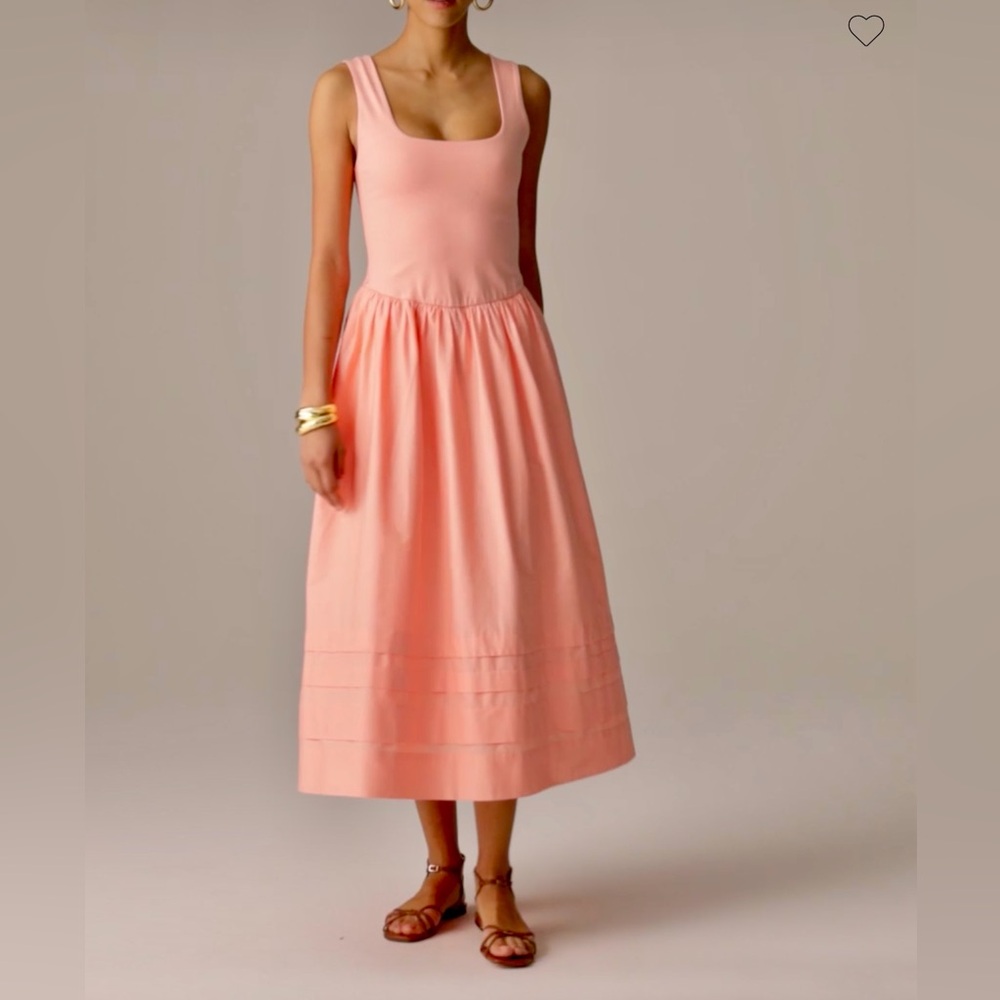 J Crew Drop-waist mixy dress NWT